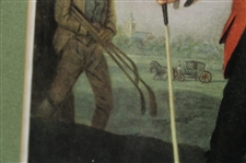 Red Coat Golfer w/Club Maker Stampings On RMS Queen Mary