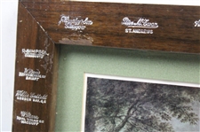 Red Coat Golfer w/Club Maker Stampings On RMS Queen Mary