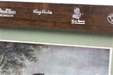 Red Coat Golfer w/Club Maker Stampings On RMS Queen Mary