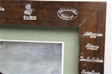 Red Coat Golfer w/Club Maker Stampings On RMS Queen Mary
