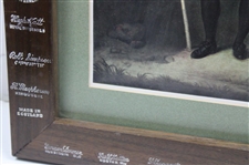 Red Coat Golfer w/Club Maker Stampings On RMS Queen Mary
