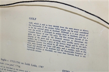 Red Coat Golfer w/Club Maker Stampings On RMS Queen Mary