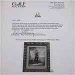 Red Coat Golfer w/Club Maker Stampings On RMS Queen Mary