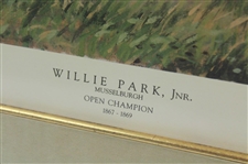 Willie Park Jr. LTD ED 146/350 1989 Print Signed by Artist Arthur Weaver - Framed