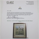 Willie Park Jr. LTD ED 146/350 1989 Print Signed by Artist Arthur Weaver - Framed