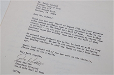 Gene Whittle Discussing Clubs For The World Golf Hall of Fame Letter
