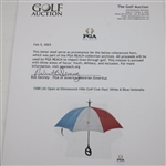1986 US Open at Shinnecock Hills Golf Club Red, White & Blue Umbrella