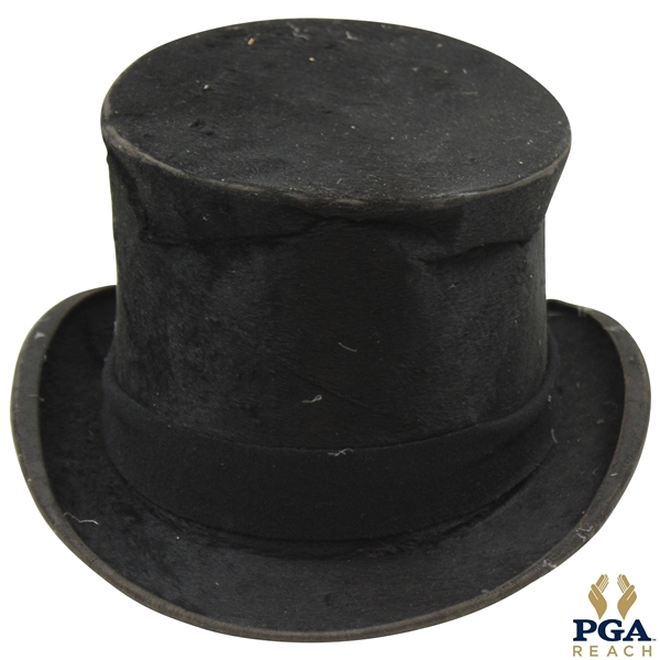 Vintage Glasgow Carswell The Hatter City Black Top Hat