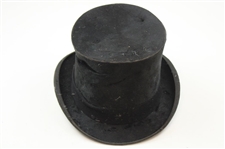Vintage Glasgow Carswell The Hatter City Black Top Hat