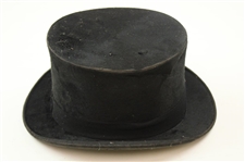 Vintage Glasgow Carswell The Hatter City Black Top Hat