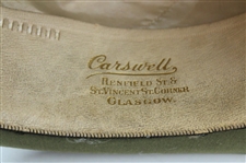 Vintage Glasgow Carswell The Hatter City Black Top Hat