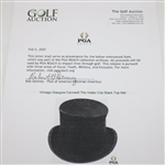 Vintage Glasgow Carswell The Hatter City Black Top Hat
