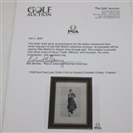 1906 Red Coat Lady Golfer Print by Howard Chandler Christy - Framed