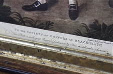 To The Society of Coffers at Blackheath Print - Framed