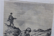 1894 In The Sand Bunker Etching for Etonic 