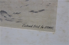 1894 In The Sand Bunker Etching for Etonic 