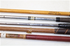 Lot of Five Hickory & Steel Shaft Putters
