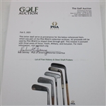 Lot of Five Hickory & Steel Shaft Putters