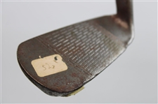 Lot of Five Hickory Shaft Clubs Including Mid Iron, Mashie, 7 Iron, 8 Niblick & Maxwell Mashie