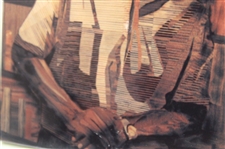 Marquetry Portrait of Ben Crenshaw Ceramic Tile by Tony Jacklin - WGHoF Collection