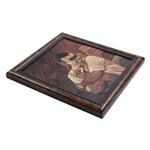 Marquetry Portrait of Self Portrait Framed Print by Tony Jacklin - WGHoF Collection
