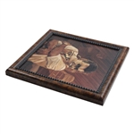 Marquetry Portrait of Self Portrait Framed Print by Tony Jacklin - WGHoF Collection
