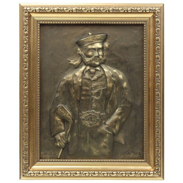 Young Tom Morris LTD ED Bronze Plaque Artist Proof #4/50 by Artist Bill Waugh