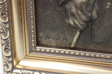 Young Tom Morris LTD ED Bronze Plaque Artist Proof #4/50 by Artist Bill Waugh