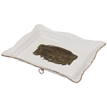 St. Andrews Clubhouse Porcelain Wall Dish By Artist Bill Waugh