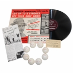 Tommy Armour Golf Balls, Ticket, Ad, & Vinyl Album