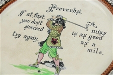 Royal Doulton Proverbs If at First You'd Don't Succeed Try Again. Ceramic Plate