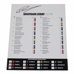 Greg Norman Signed 2022 LIV Golf Chicago Invitational Day 2 Draw Sheet JSA ALOA