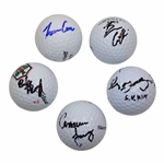 Young, Thornberry, Cone, Kim & Griffin Signed Golf Balls JSA ALOA