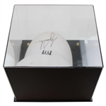 Tiger Woods Signed TW Logo Hat w/Glass Display JSA ALOA