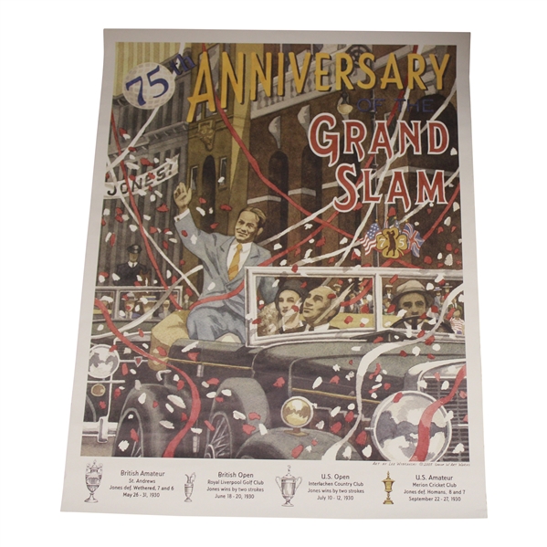 Bobby Jones 75th Anniversary of The Grand Slam Poster