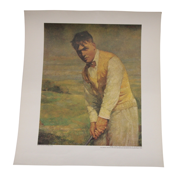 Bobby Jones The Concentration of Championship First Edition LTD ED Print By Artist William Steene