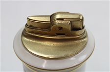 Classic Porcelain Golf Scene Lenox/Ronson Table Lighter