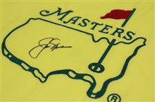 Jack Nicklaus Signed Undated Masters Tournament Embroidered Flag JSA ALOA