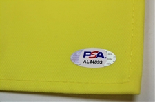 Hideki Matsuyama Signed 2021 Masters Tournament Embroidered Flag PSA #AL44893