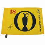 Brian Harman Signed 2023 Open Championship at Royal Liverpool Yellow Flag JSA ALOA