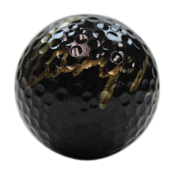 Gary Player Signed Blank Black Golf Ball JSA ALOA