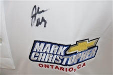 John Daly Signed Personal Straight Down White Performance 3XL Shirt w/Sponsors JSA ALOA