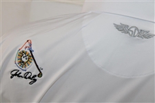 John Daly Signed Personal Straight Down White Performance 3XL Shirt w/Sponsors JSA ALOA
