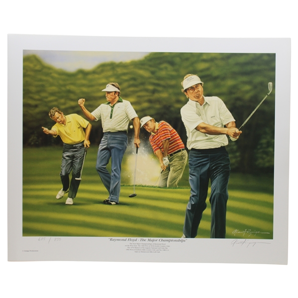 Ray Floyds Ltd Ed The Major Championships Alan Zuniga Golf Print #685/850