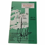 Sandy Lyle Signed 1988 Masters Tournament Spectator Guide JSA ALOA