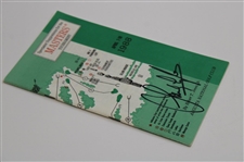 Sandy Lyle Signed 1988 Masters Tournament Spectator Guide JSA ALOA