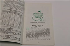 Sandy Lyle Signed 1988 Masters Tournament Spectator Guide JSA ALOA