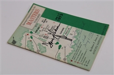 Tommy Aaron Signed 1973 Masters Tournament Spectator Guide JSA ALOA