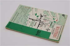 Tommy Aaron Signed 1973 Masters Tournament Spectator Guide JSA ALOA