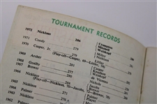 Tommy Aaron Signed 1973 Masters Tournament Spectator Guide JSA ALOA
